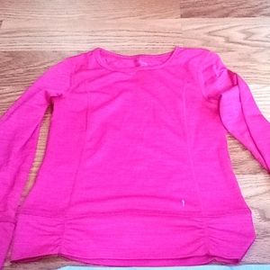 Pink yoga shirt